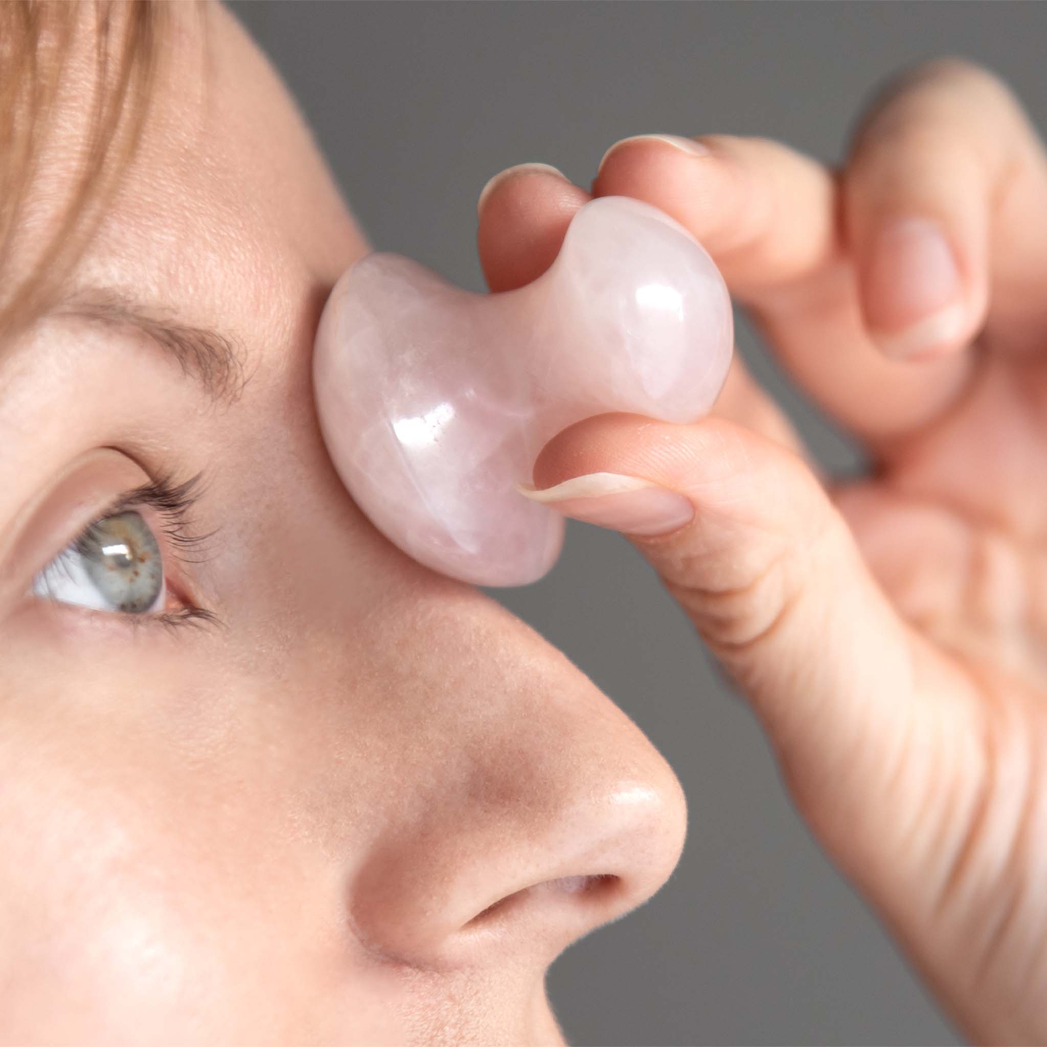 Piedra de masaje Gua Sha con forma de hongo