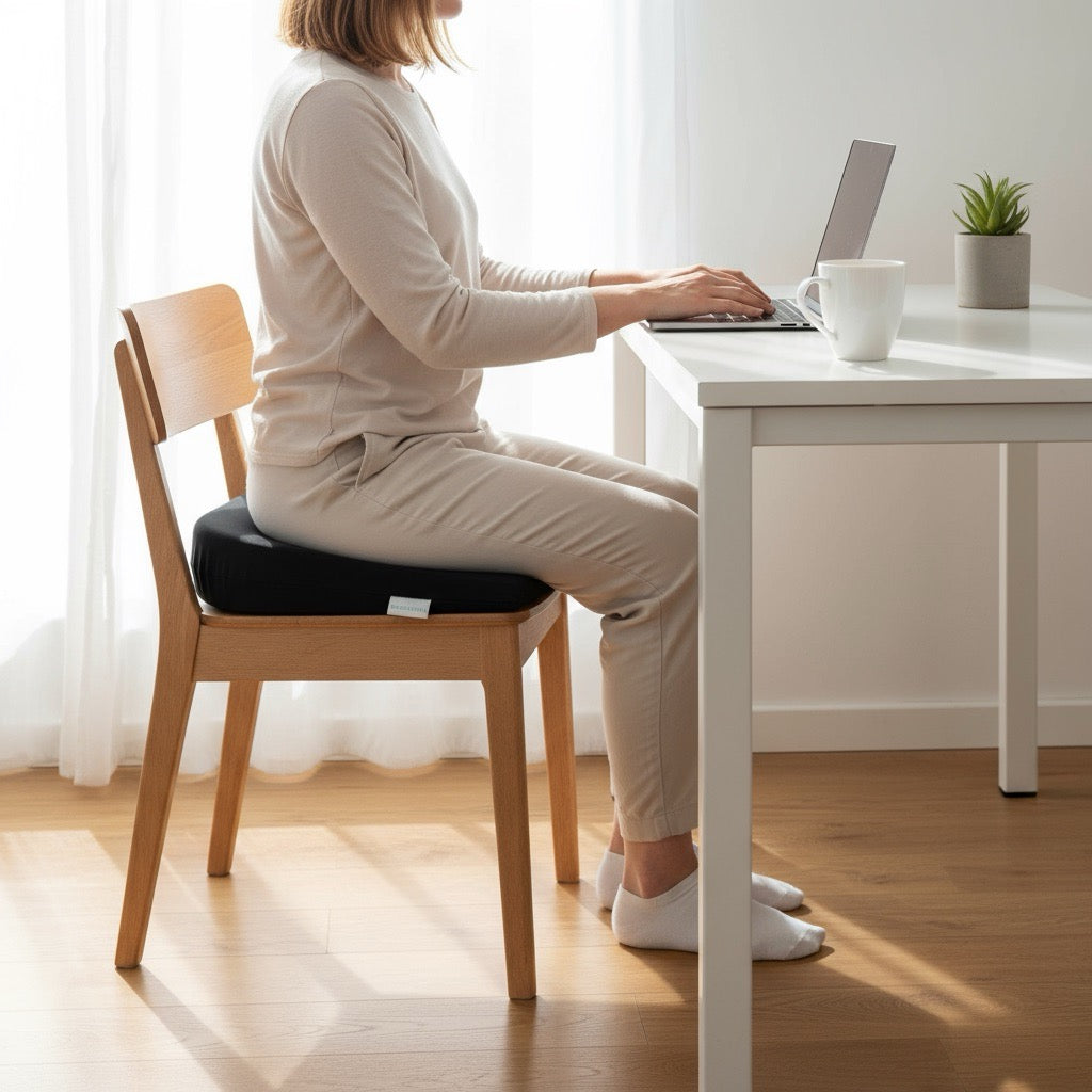 Cojín de asiento ergonómico en forma de cuña